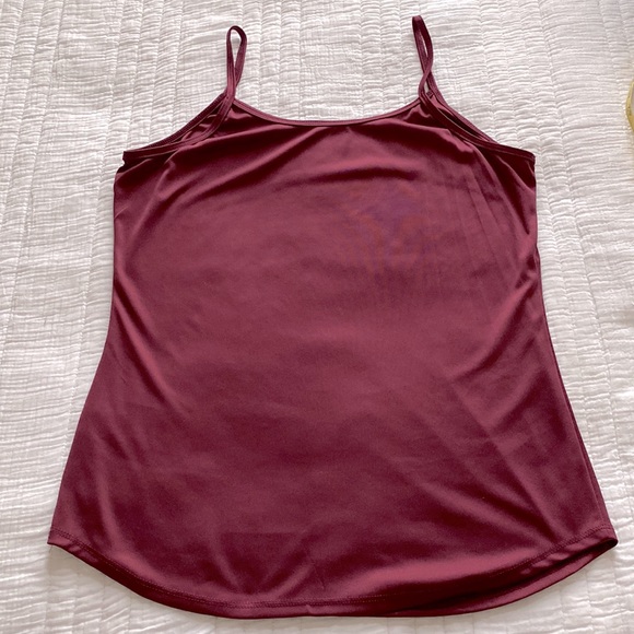 ROZ & ALI Long Sleeve Burgundy and Navy Blouse - Picture 12 of 15